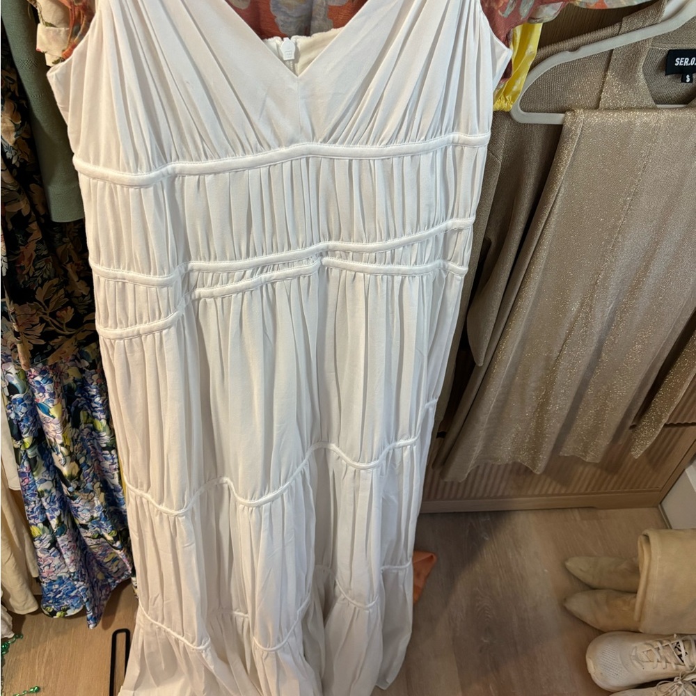 Trina Turk Cream Maxi Dress
